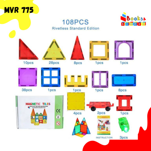 Magnetic Tiles 108 PCS - Image 2