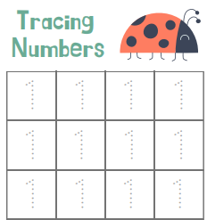 Tracing Number Worksheet